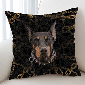 Dog Chain Themed Cushion Cover - Beddingify