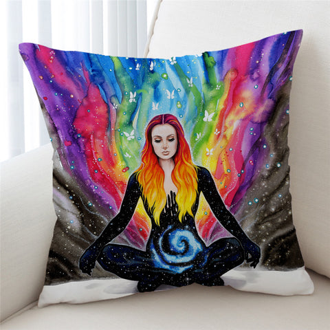 Image of Chakra Woman Cushion Cover - Beddingify