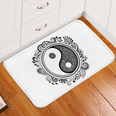 Image of Stylized Yin Yang SW2480 Door Mat