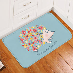 Hedgehog Wish Card Door Mat