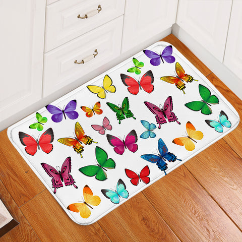 Image of Colorful Butterflies SW1898 Door Mat