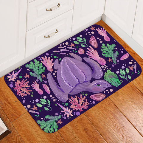 Image of Purple Turtle SW2521 Door Mat