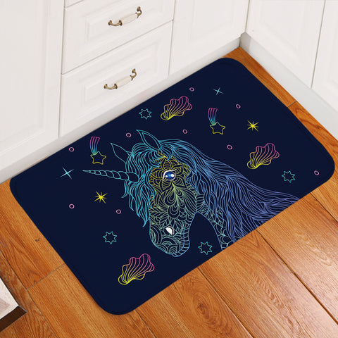 Image of Comet Unicorn Door Mat