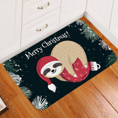 Image of Santa Sloth SW2416 Door Mat