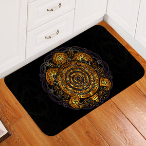 Copper Tortoise Black Door Mat