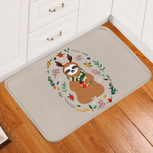 Christmas Sloth SW2237 Door Mat