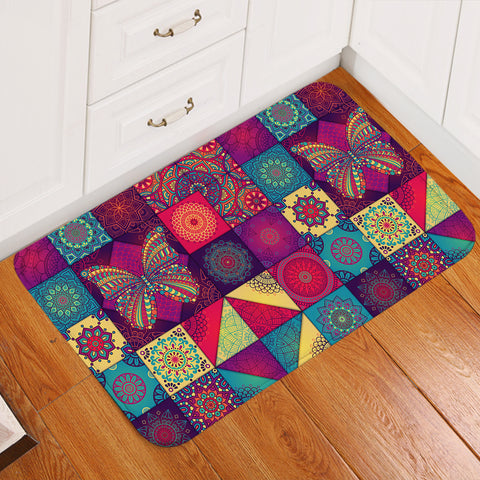 Image of Decorated Tiles SW2033 Door Mat