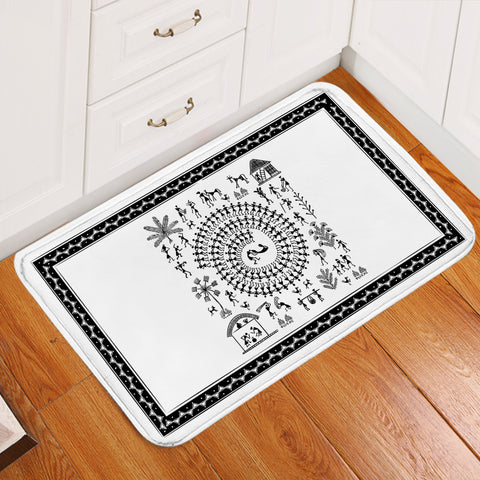 Image of Ancient Scripture White SW2178 Door Mat