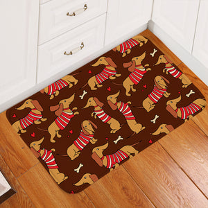 Cute Dachshund SW2527 Door Mat