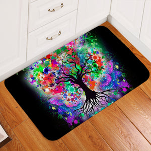 Multicolored Tree Of Life Door Mat