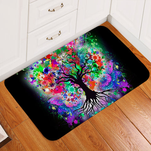Image of Multicolored Tree Of Life Door Mat