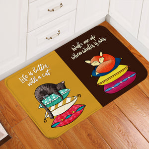 Cat Hibernation SW2399 Door Mat