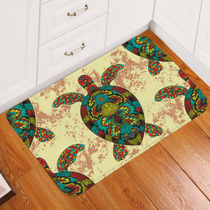 Decorated Turtle Door Mat