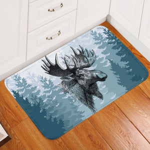 Winter Elf Forest Door Mat