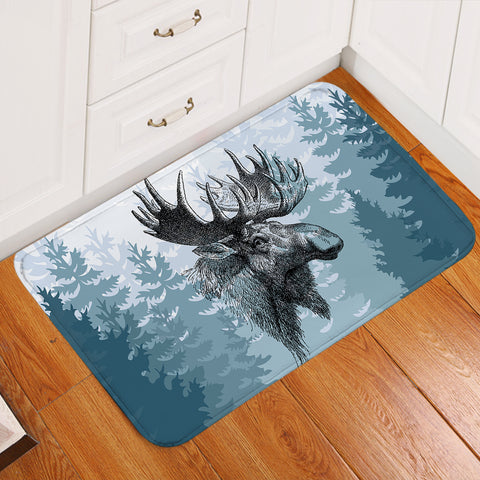 Image of Winter Elf Forest Door Mat