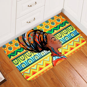 African Lady SW1885 Door Mat