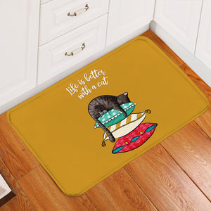 Snoozing Cat SW2400 Door Mat