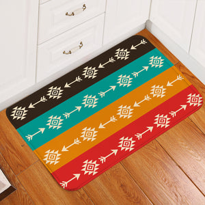 Arrow & Target Patterns Stripe Door Mat