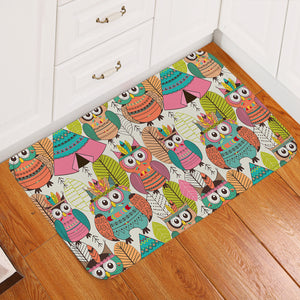 Tribal Owls SW2070 Door Mat