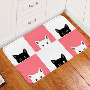 Kitty White & Pink Door Mat