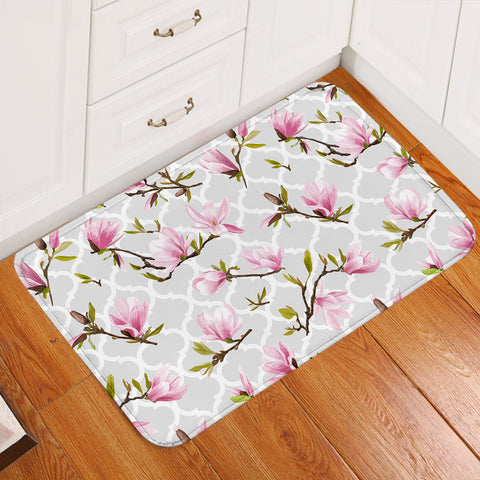 Image of Pink Orchid Wallpaper SW2062 Door Mat