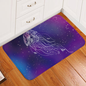 Jellyfish Purplish Door Mat