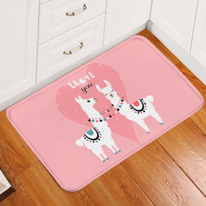 Llove You Pink Door Mat