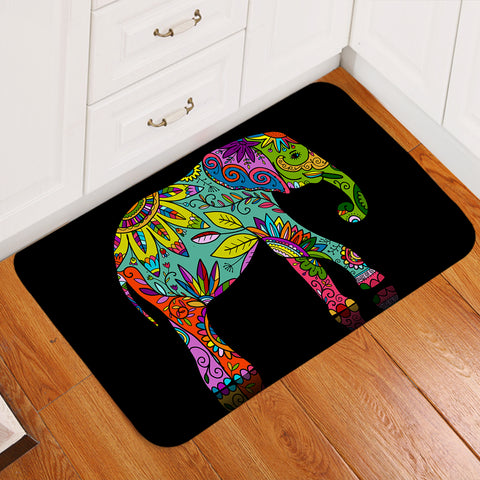 Image of Stylized Elephant SW2014 Door Mat