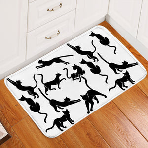 Skinny Cat Things Door Mat