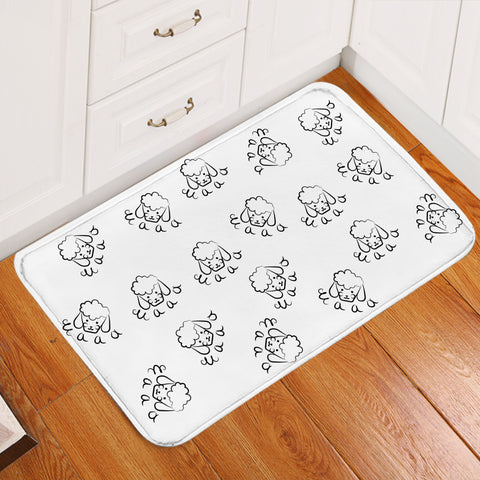 Image of Sheep Sketch SW2015 Door Mat