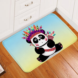 Tribal Panda Cub Door Mat