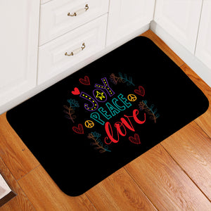 Joy Peace Love SW2180 Door Mat