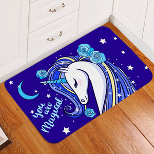 Icy Unicorn Magical Door Mat