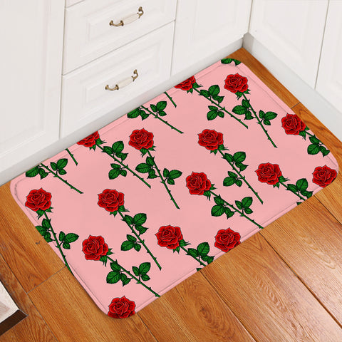 Image of Red Roses SW2051 Door Mat