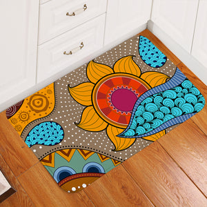 Arty Sun & Clouds Door Mat