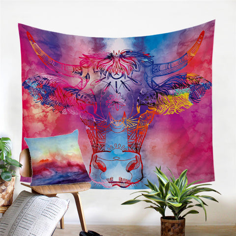 Image of Colorblend Buffalo Tapestry - Beddingify