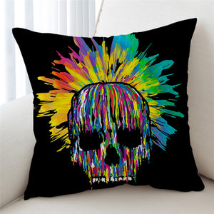 Multicolor Skull Cushion Cover - Beddingify