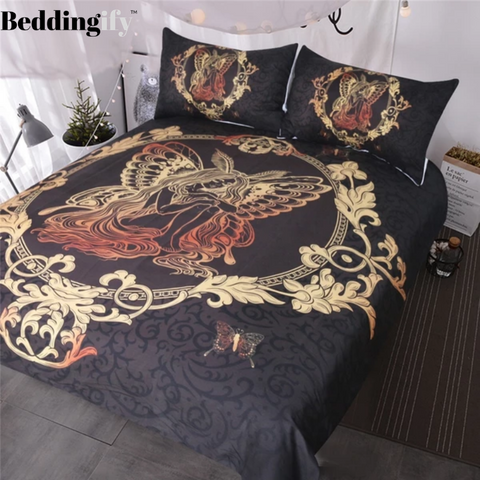 Image of Fairy Butterfly Girl Comforter Set - Beddingify