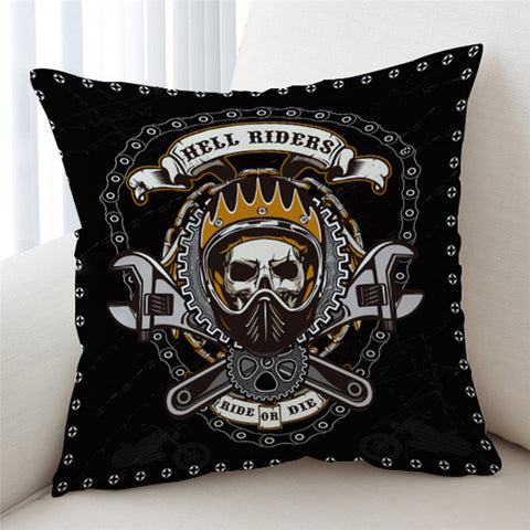 Image of Hell Rider Clockwork Cushion Cover - Beddingify