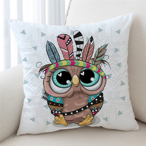 Cute Tribal Owl Cushion Cover - Beddingify