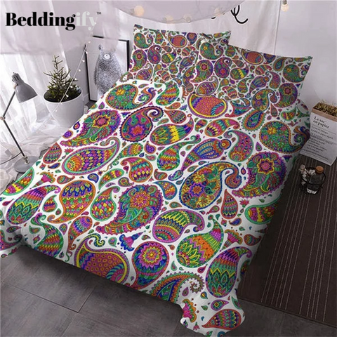 Image of Floral Bohemian Bedding Set - Beddingify
