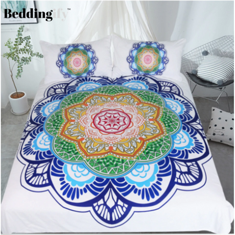 Image of Flower Mandala Comforter Set - Beddingify