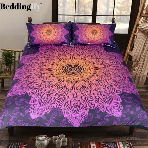 Image of Bohemian Flower Comforter Set - Beddingify