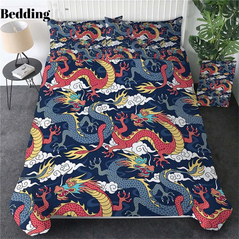 Image of Flying Dragon Bedding Set - Beddingify