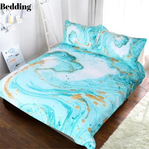Image of Girly Marble Comforter Set - Beddingify