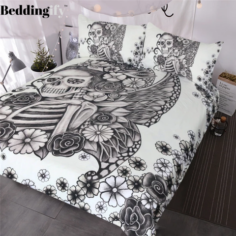 Image of Gothic Skull Bedding Set - Beddingify