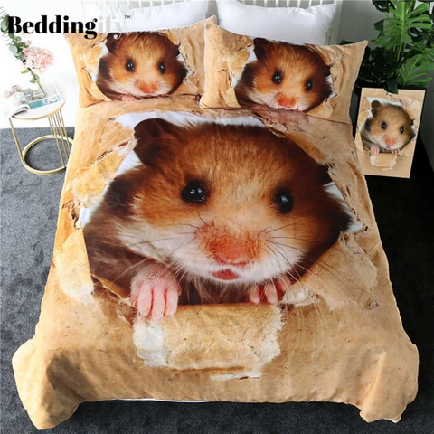 Image of Brown Hamster Bedding Set - Beddingify
