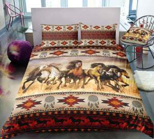 Western Horses Themed Bedding Set - Beddingify