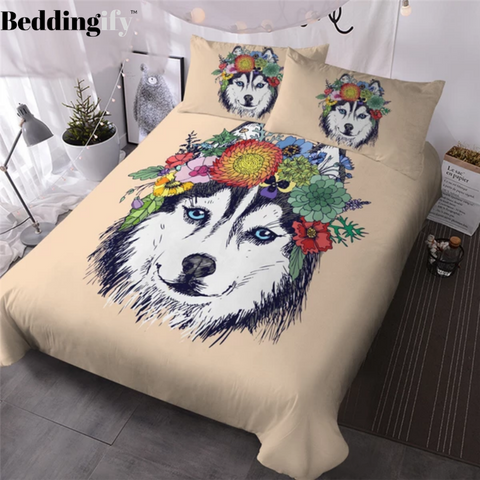 Image of Hippie Husky Bedding Set - Beddingify