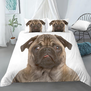 3D Pug Bedding Set - Beddingify